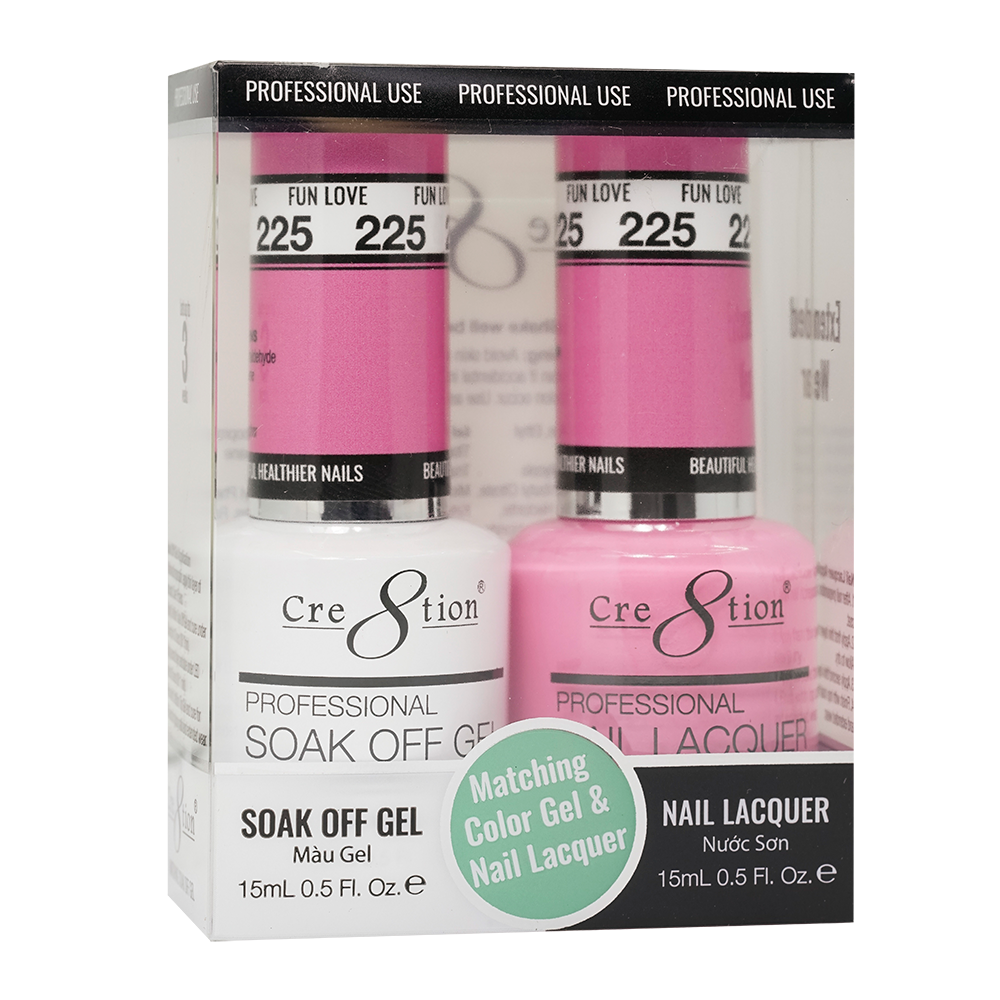 Cre8tion Gel Polish And Nail Lacquer, 225, 0.5oz, 0916-1433