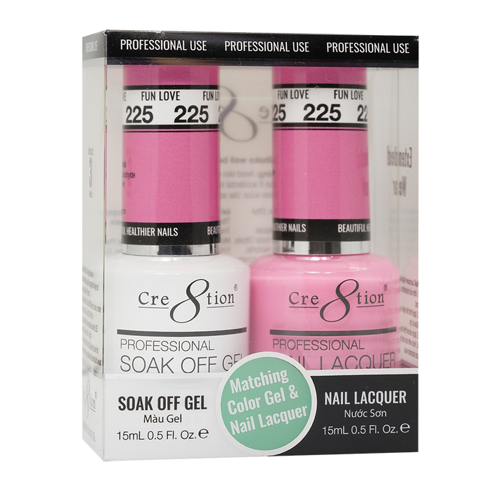 Cre8tion Gel Polish And Nail Lacquer, 225, 0.5oz, 0916-1433