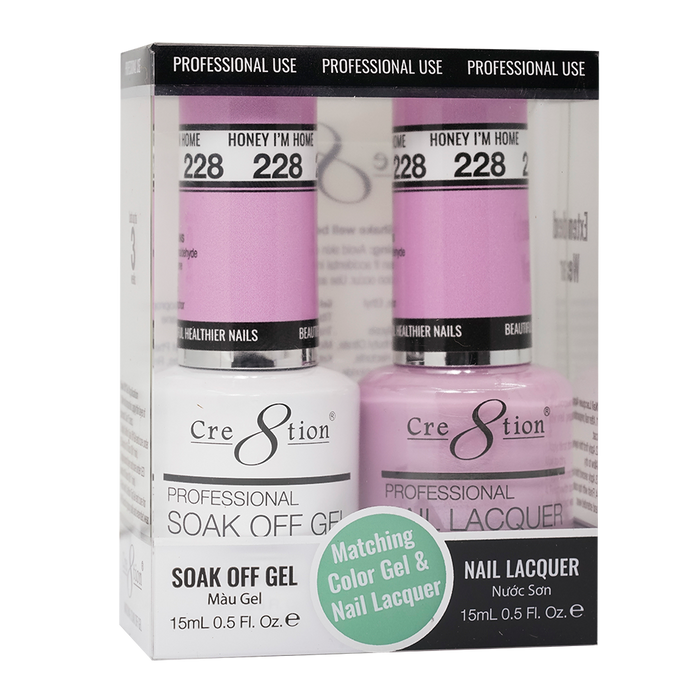 Cre8tion Gel Polish And Nail Lacquer, 228, 0.5oz, 0916-1436