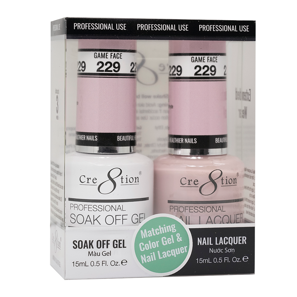 Cre8tion Gel Polish And Nail Lacquer, 229, 0.5oz, 0916-1437