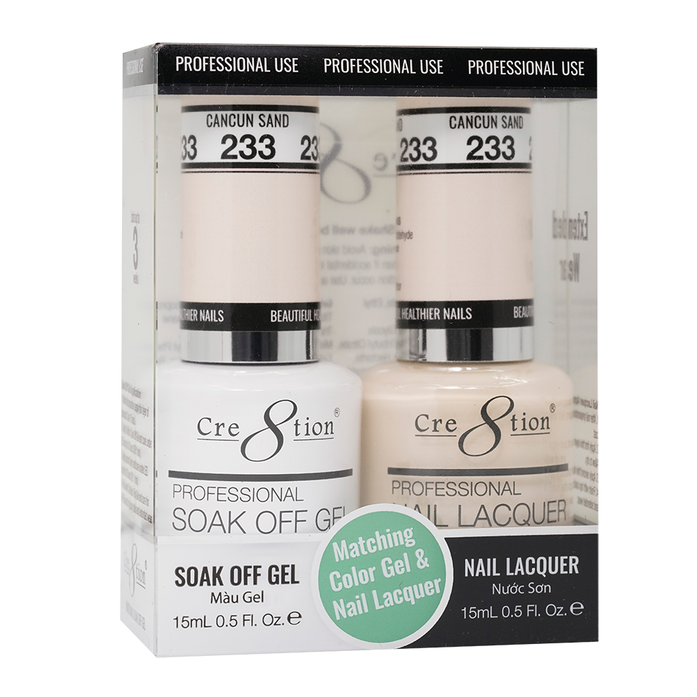 Cre8tion Gel Polish And Nail Lacquer, 233, 0.5oz, 0916-1441