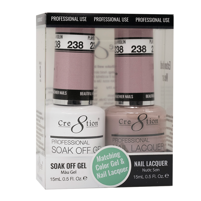 Cre8tion Gel Polish And Nail Lacquer, 238, 0.5oz, 0916-1446