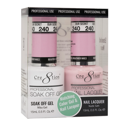 Cre8tion Gel Polish And Nail Lacquer, 240, 0.5oz, 0916-1448