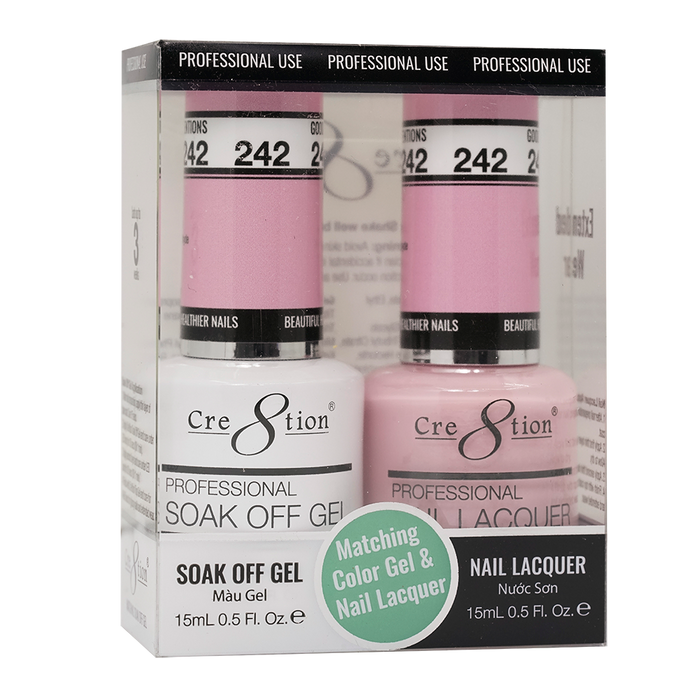 Cre8tion Gel Polish And Nail Lacquer, 242, 0.5oz, 0916-1450