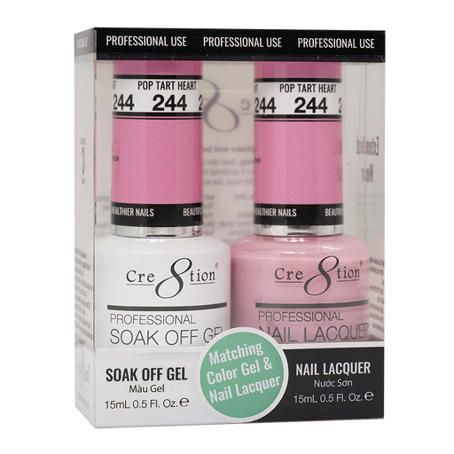Cre8tion Gel Polish And Nail Lacquer, 244, 0.5oz, 0916-1452