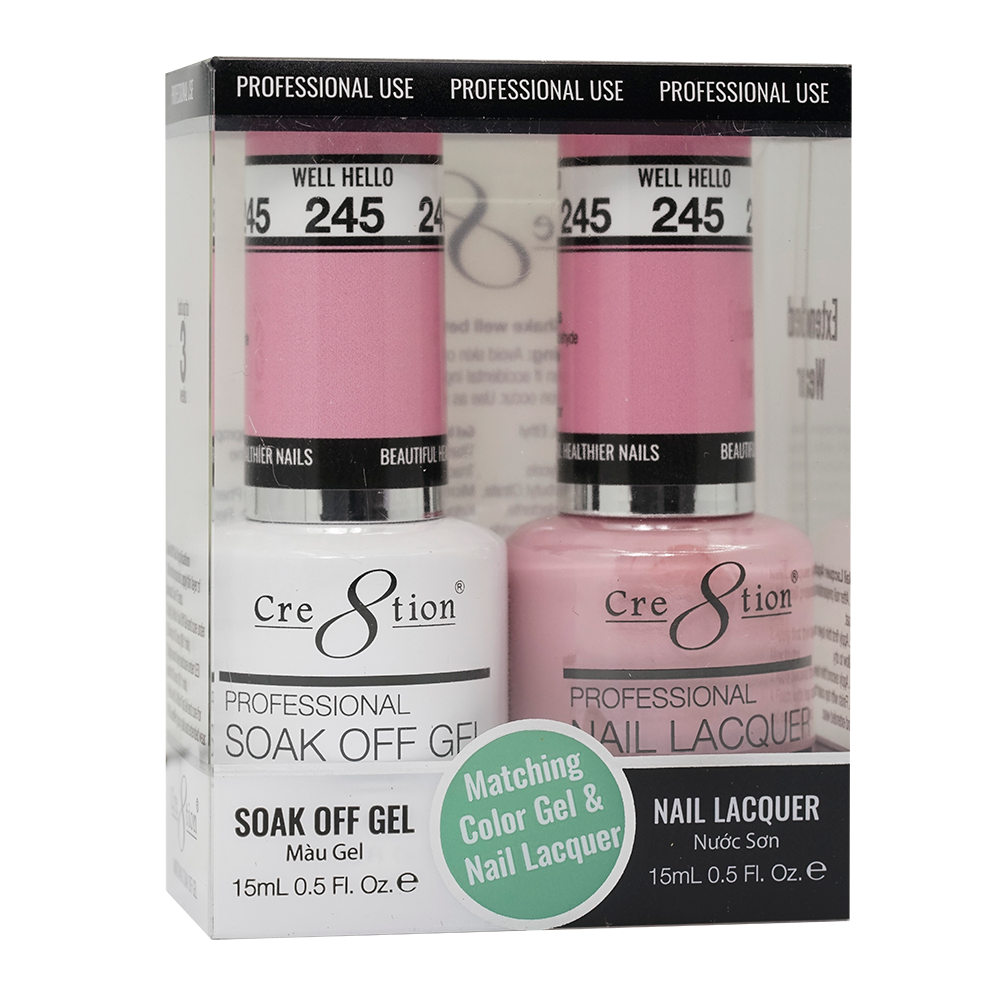 Cre8tion Gel Polish And Nail Lacquer, 245, 0.5oz, 0916-1453