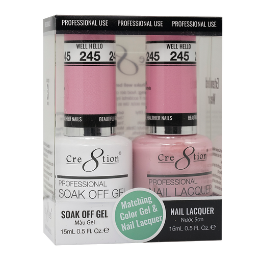 Cre8tion Gel Polish And Nail Lacquer, 245, 0.5oz, 0916-1453