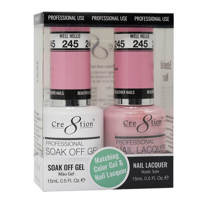 Cre8tion Gel Polish And Nail Lacquer, 245, 0.5oz, 0916-1453