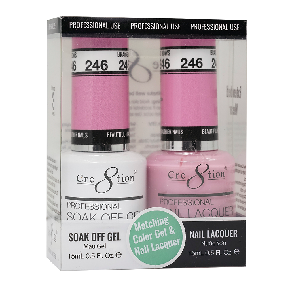 Cre8tion Gel Polish And Nail Lacquer, 246, 0.5oz, 0916-1454