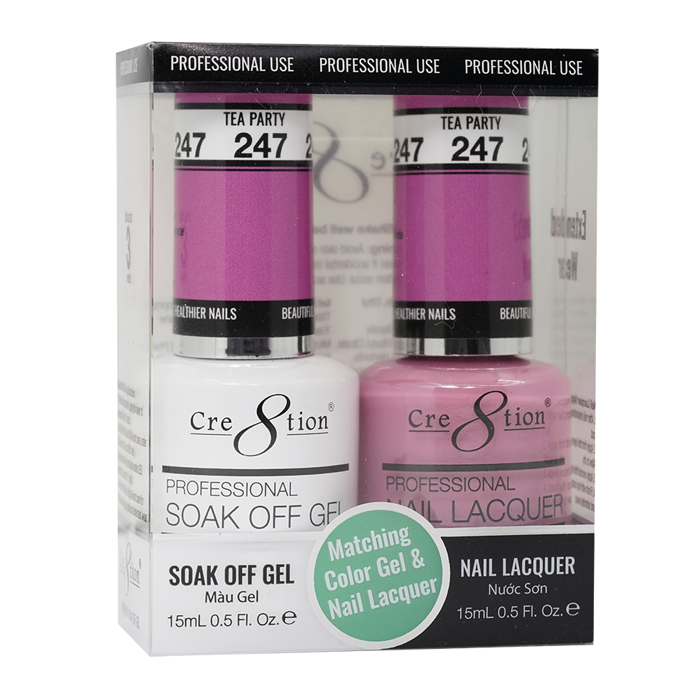Cre8tion Gel Polish And Nail Lacquer, 247, 0.5oz, 0916-1455
