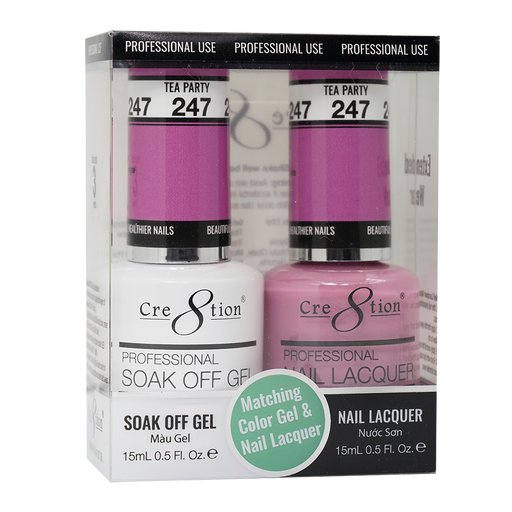 Cre8tion Gel Polish And Nail Lacquer, 247, 0.5oz, 0916-1455
