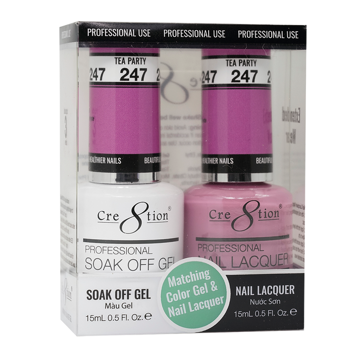 Cre8tion Gel Polish And Nail Lacquer, 247, 0.5oz, 0916-1455