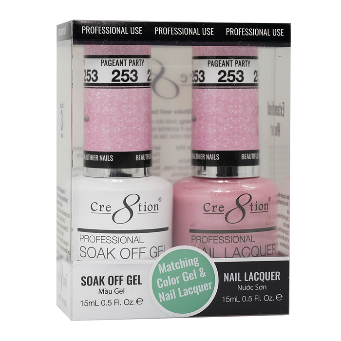 Cre8tion Gel Polish And Nail Lacquer, 253, 0.5oz, 0916-1461