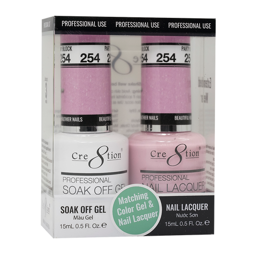 Cre8tion Gel Polish And Nail Lacquer, 254, 0.5oz, 0916-1462