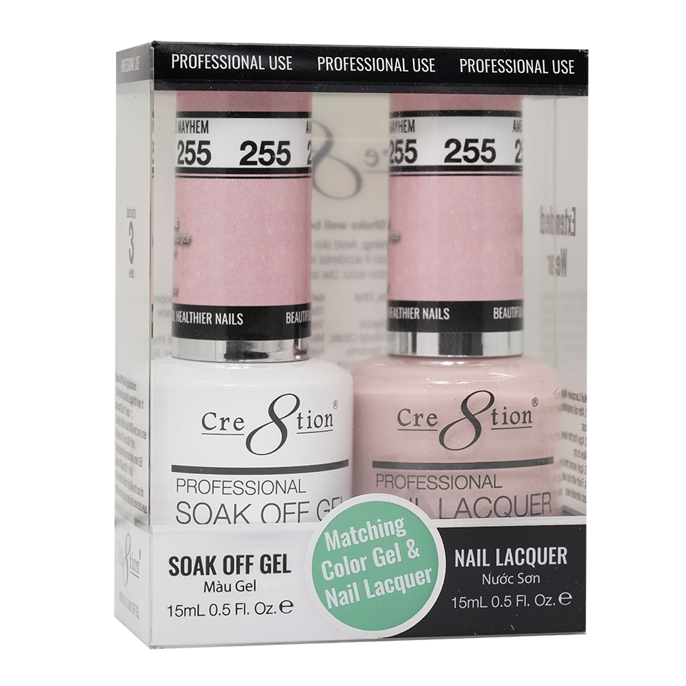 Cre8tion Gel Polish And Nail Lacquer, 255, 0.5oz, 0916-1463