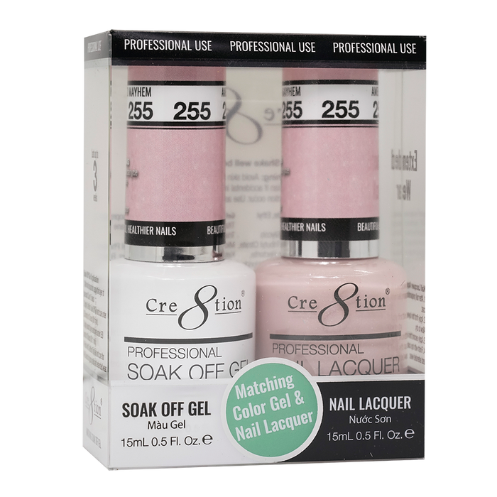 Cre8tion Gel Polish And Nail Lacquer, 255, 0.5oz, 0916-1463