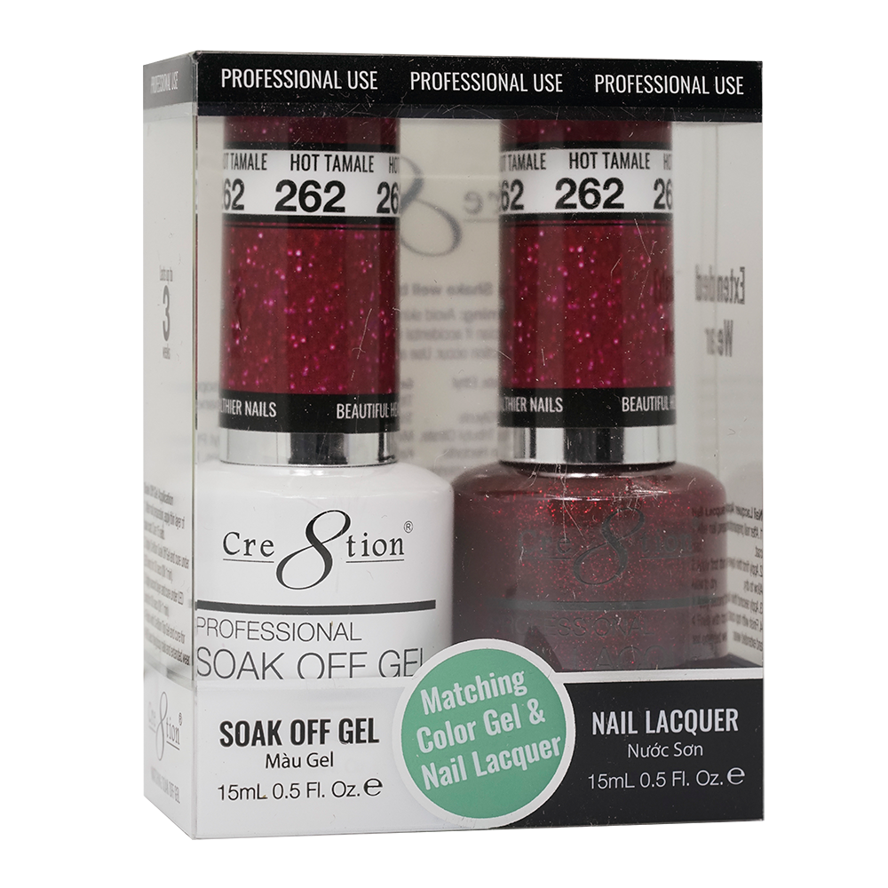 Cre8tion Gel Polish And Nail Lacquer, 262, 0.5oz, 0916-1470