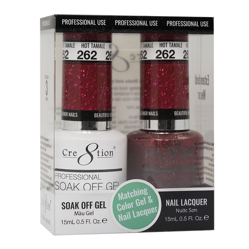 Cre8tion Gel Polish And Nail Lacquer, 262, 0.5oz, 0916-1470