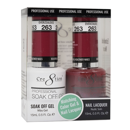 Cre8tion Gel Polish And Nail Lacquer, 263, 0.5oz, 0916-1471