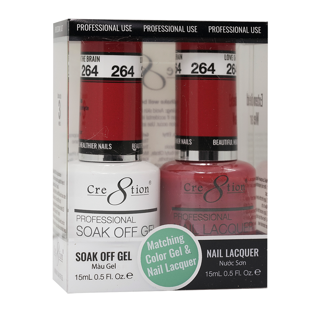 Cre8tion Gel Polish And Nail Lacquer, 264, 0.5oz, 0916-1472