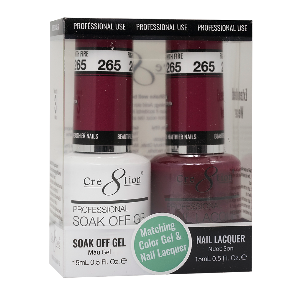 Cre8tion Gel Polish And Nail Lacquer, 265, 0.5oz, 0916-1473