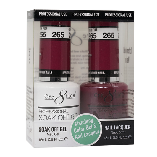 Cre8tion Gel Polish And Nail Lacquer, 265, 0.5oz, 0916-1473