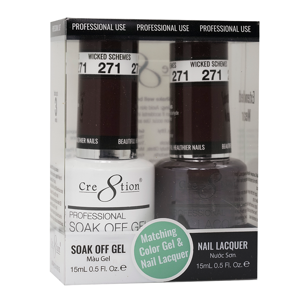 Cre8tion Gel Polish And Nail Lacquer, 271, 0.5oz