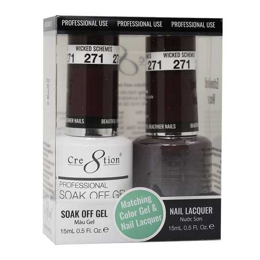 Cre8tion Gel Polish And Nail Lacquer, 271, 0.5oz