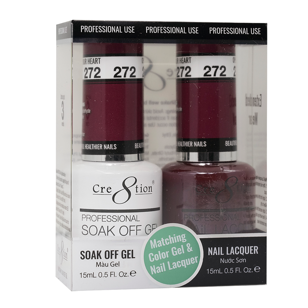 Cre8tion Gel Polish And Nail Lacquer, 272, 0.5oz