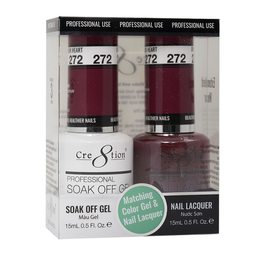 Cre8tion Gel Polish And Nail Lacquer, 272, 0.5oz, 0916-1480