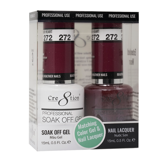 Cre8tion Gel Polish And Nail Lacquer, 272, 0.5oz