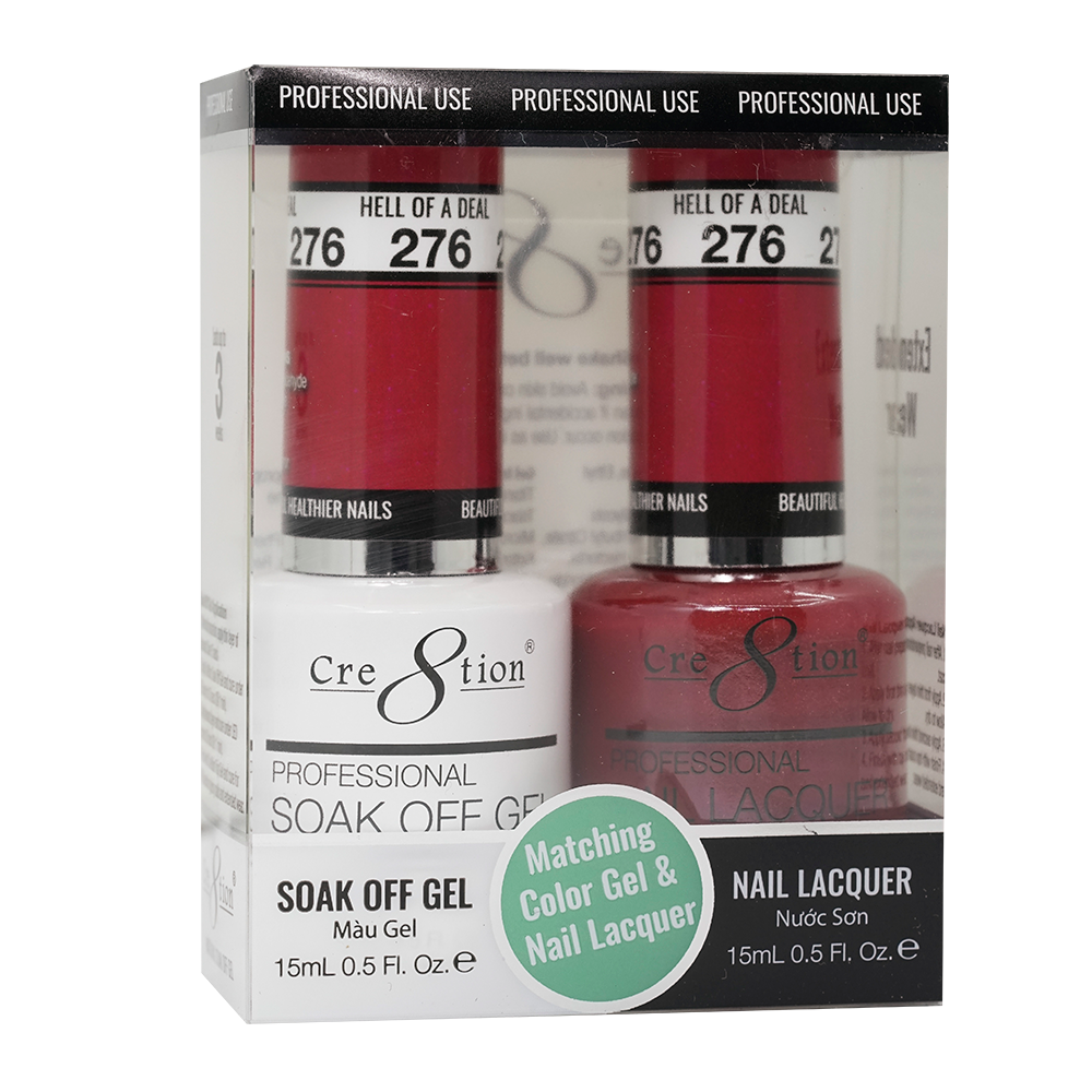 Cre8tion Gel Polish And Nail Lacquer, 276, 0.5oz