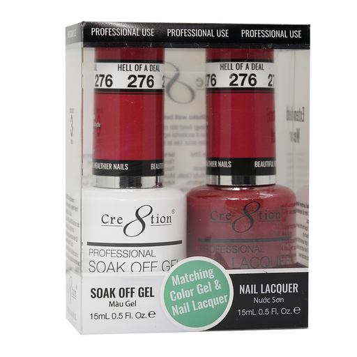 Cre8tion Gel Polish And Nail Lacquer, 276, 0.5oz, 0916-1484