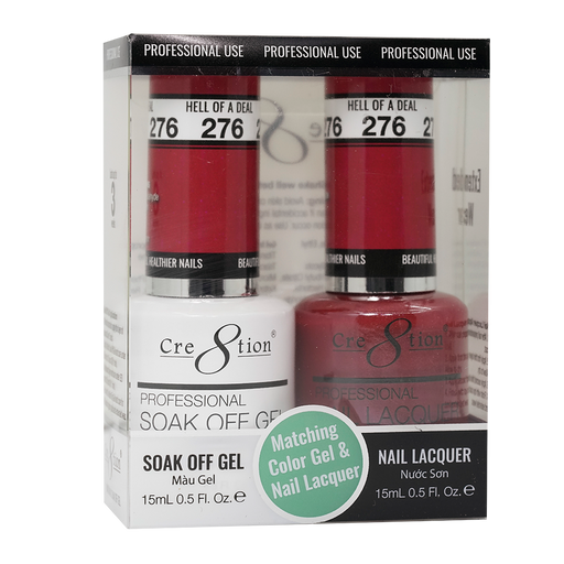 Cre8tion Gel Polish And Nail Lacquer, 276, 0.5oz