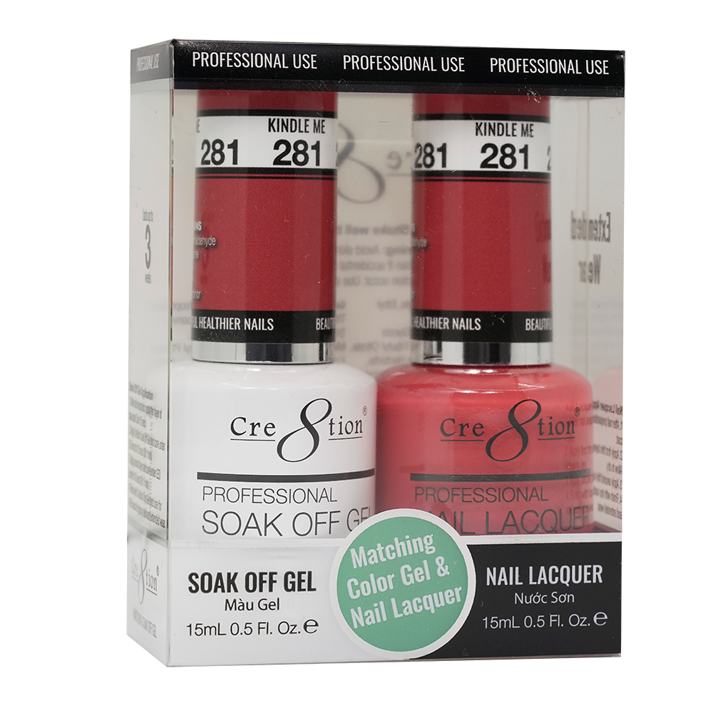Cre8tion Gel Polish And Nail Lacquer, 281, 0.5oz
