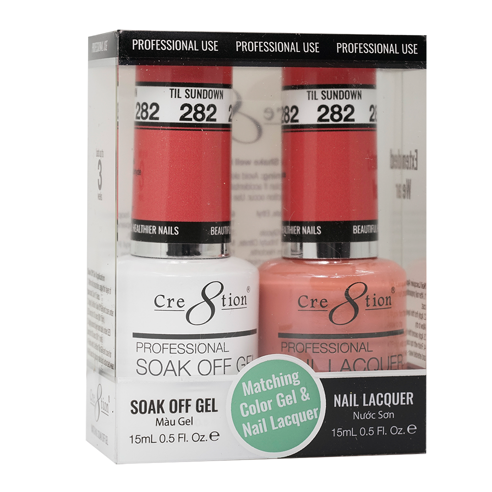 Cre8tion Gel Polish And Nail Lacquer, 282, 0.5oz