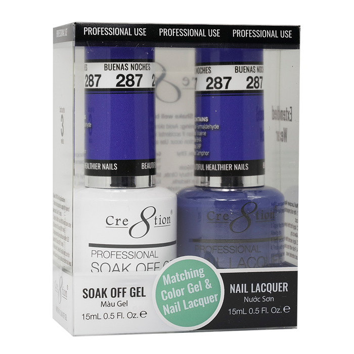Cre8tion Gel Polish And Nail Lacquer, 287, 0.5oz