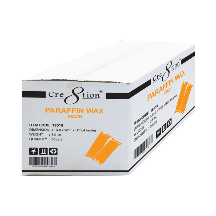Cre8tion Paraffin Wax - PEACH, White CASE (Loại 1) (Pk: 6 packs/box, 6 boxes/case)