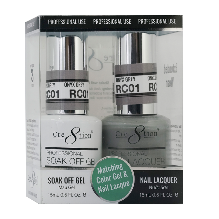 Cre8tion Gel Polish & Nail Lacquer, Rustic Collection, RC01, 0.5oz KK1712