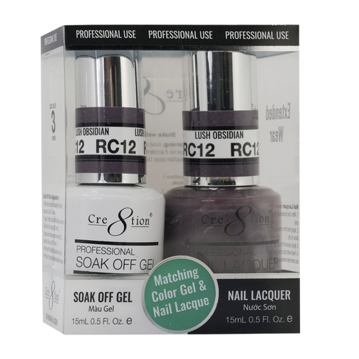 Cre8tion Gel Polish & Nail Lacquer, Rustic Collection, RC12, 0.5oz KK1712