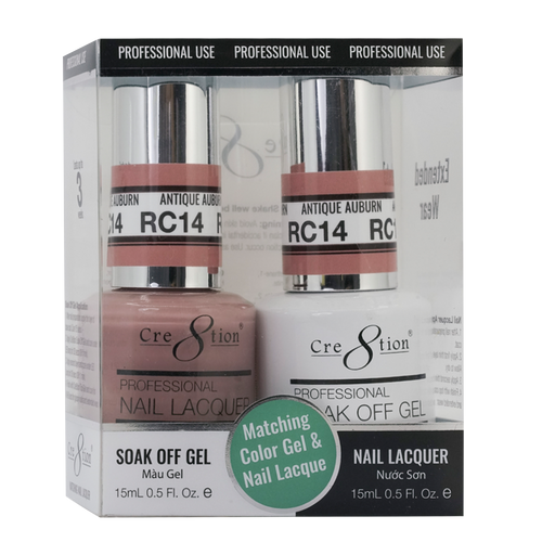 Cre8tion Gel Polish & Nail Lacquer, Rustic Collection, RC14, 0.5oz KK1712