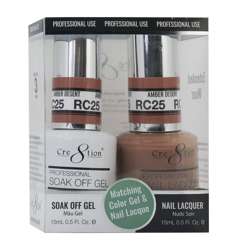 Cre8tion Gel Polish & Nail Lacquer, Rustic Collection, RC25, 0.5oz KK1712