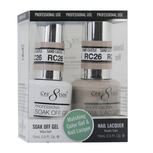 Cre8tion Gel Polish & Nail Lacquer, Rustic Collection, RC26, 0.5oz KK1712