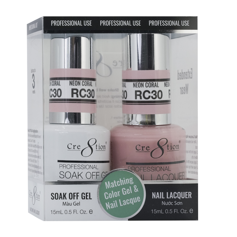 Cre8tion Gel Polish & Nail Lacquer, Rustic Collection, RC30, 0.5oz KK1712