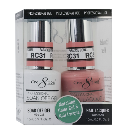Cre8tion Gel Polish & Nail Lacquer, Rustic Collection, RC31, 0.5oz KK1712