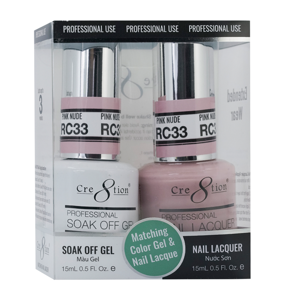 Cre8tion Gel Polish & Nail Lacquer, Rustic Collection, RC33, 0.5oz KK1712