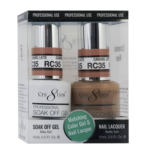 Cre8tion Gel Polish & Nail Lacquer, Rustic Collection, RC35, 0.5oz KK1712