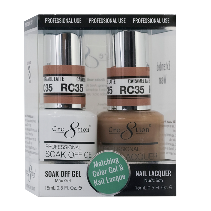 Cre8tion Gel Polish & Nail Lacquer, Rustic Collection, RC35, 0.5oz KK1712