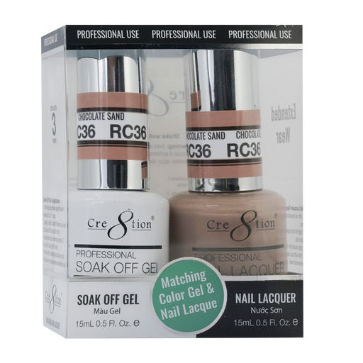 Cre8tion Gel Polish & Nail Lacquer, Rustic Collection, RC36, 0.5oz KK1712