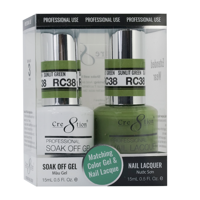 Cre8tion Gel Polish & Nail Lacquer, Rustic Collection, RC38, 0.5oz KK1712